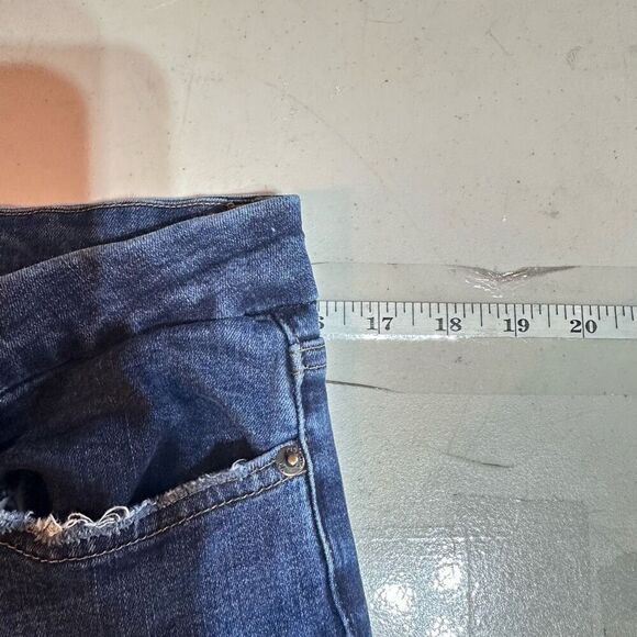 Pistola Women's Raw Hem Cuffed Skinny Ankle Jeans Blue Denim Medium Wash Size 31 - Picture 8 of 10